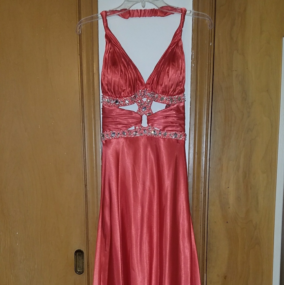 Formal bejeweled dress